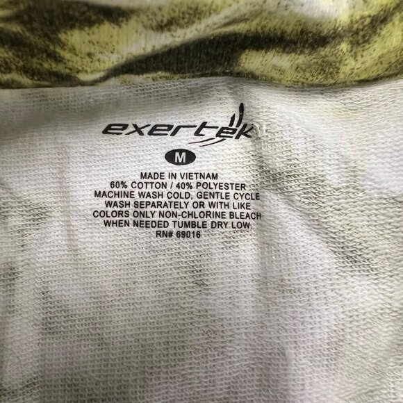 Exertek Women's Athletic 1/4 Zip Long Sleeve Collared Top Yellow/Brown Medium - Picture 10 of 10